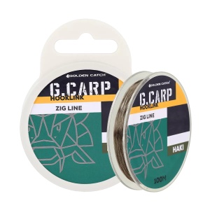 Fir Golden Catch G.Carp Leader Material Zig Rig Zig Line, 100 m