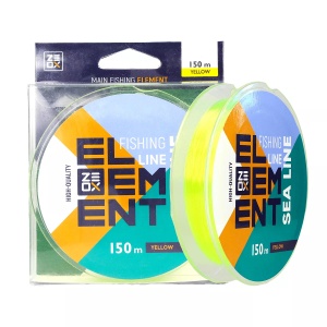 Fir monofilament ZEOX Element Sea, Yellow (150 m)