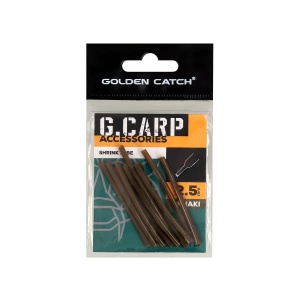 Tub termocontractabil Golden Catch G.Carp Shrink Tube, Khaki (10 buc.) - Img 2