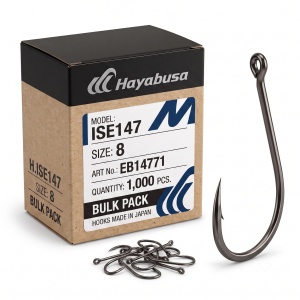 Carlige bulk Hayabusa ISE147 Black Nickel (1000 buc.)