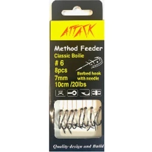 Carlige Legate Attack Method Feeder Rig Classic Boilie With Spike (8 buc.)