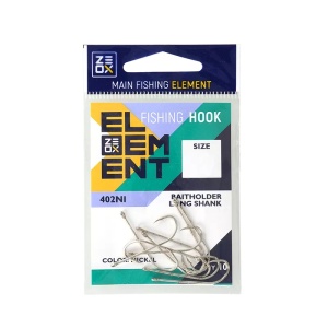 Carlige ZEOX Baitholder Long Shank 402NI