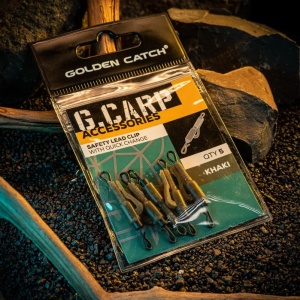 Clips Golden Catch G.Carp Quick Change Safety Lead Clip, Khaki (5 buc.) - Img 2