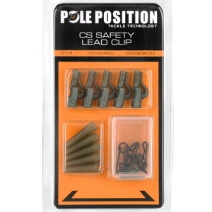 Clipsuri pentru plumb pierdut Strategy Pole Position CS Safety Lead Clip (5x5 buc.)