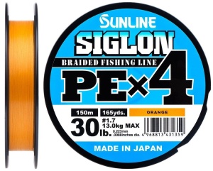 Fir textil Sunline Siglon PE X4, Orange (150 m)