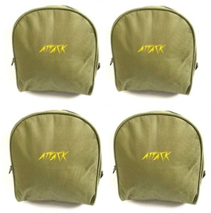 Set 4 huse pentru mulinete Attack, L