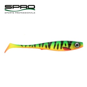 Twister shad SPRO Iris Pop-eye, UV Firetiger, 14 cm (1 buc.)