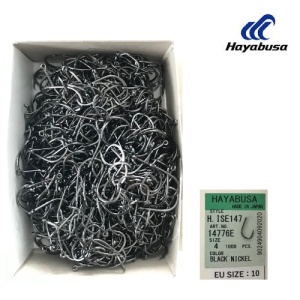 Carlige bulk Hayabusa ISE147 Black Nickel (1000 buc.)