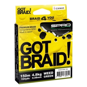 Fir textil SPRO Got Braid!, Weed Green, 150 m
