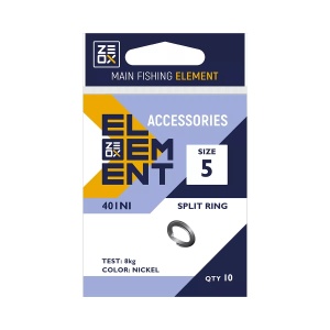 Inele despicate ZEOX Split Ring 401NI (10 buc.)