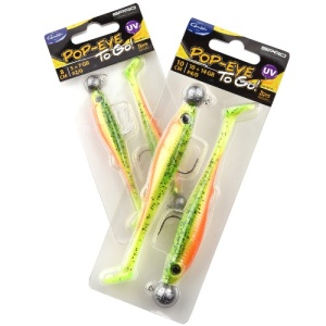 Kit 2 twistere SPRO Iris Pop-eye + 2 Capete twister Gamakatsu, Mojito (10+14 gr.)