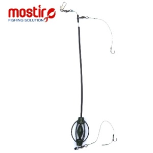 Montura Mostiro Momitor in-line tip bomba vopsita, tija, plumb interior, fir textil /fir de par (2 ace)