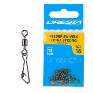 Agrafa cu vartej Cresta Feeder Swivels Extra Strong (12 buc.)