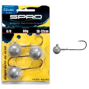 Cap twister rotund SPRO Gamakatsu Heavy Duty Jig 90 Head (3 buc.)