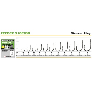 Carlige Golden Catch Feeder 1021BN (12 buc.) - Img 3