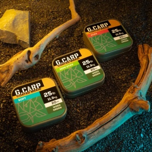Fir textil Golden Catch G.Carp Hook Link Semi Stiff, Weed Green - Img 3