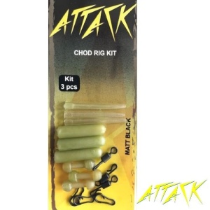 Kit 3 monturi Attack Chod Rig