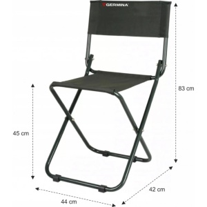 Scaun pliant cu spatar Germina (42x30x45 cm) - Img 2