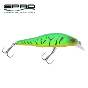 Vobler SPRO Power Catcher Minnow, UV Matt Fire Tiger, 8 cm (11 gr.)