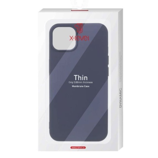 Husa telefon X-Level Thin - iPhone 14 Pro Max - MicroFiber, Navy