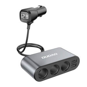 Extensie Bricheta Dudao R1 Pro, 3 Iesiri, 2 x USB-A, Afisaj - Img 2