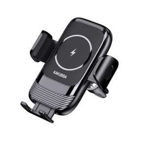 Suport Auto cu incarcare Wireless, 15W AutoGravity, BLACK - Img 3