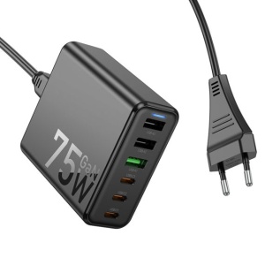 Statie incarcare, 75W, 3xUSB-C, 3xUSB-A, PD, QC 3.0, MultiHub USB, - Img 4