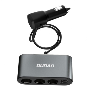 Extensie Bricheta Dudao R1 Pro, 3 Iesiri, 2 x USB-A, Afisaj - Img 5