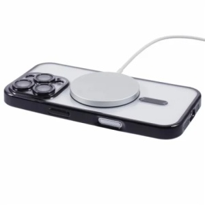 Husa Fashion -Samsung Galaxy S24 Plus - silicon cu MagSafe, Slim, Transparenta,Negru - Img 4