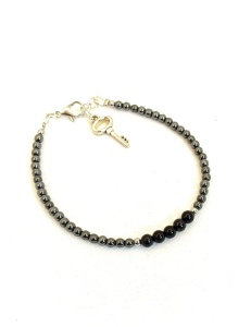 Bracelet with Onyx and Hematite - Img 1