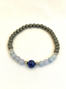 Bratara Hematite, Acvamarin si Lapis Lazuli