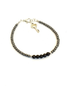Bracelet with Onyx and Hematite - Img 2