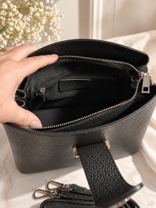 Geanta din piele naturala "Lady" , neagra - Img 2