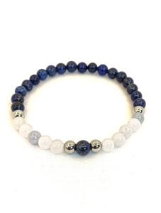 Bratara barbati, Lapis Lazuli, Acvamarin