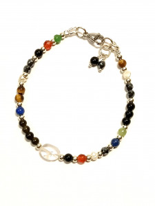 Bratara zodia Capricorn, accesorii argintii - Img 3