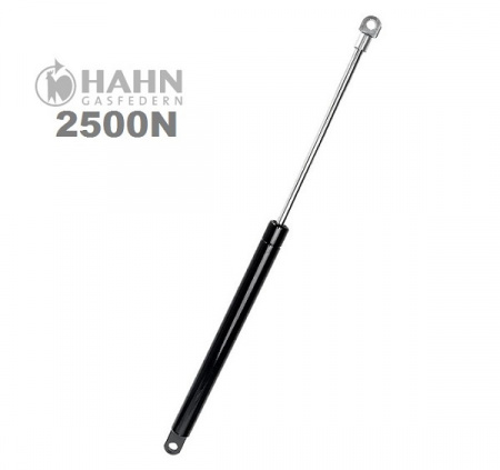 Piston gaz ușa beci, forta 2500N, lungime 750 mm Hahn Gasfedern Germany