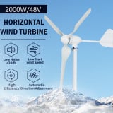 Turbina eoliana 2000W 48V + Controller hibrid 2000W