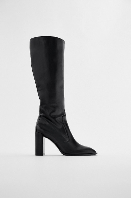 ZRA Block Heel Boots