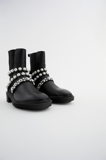 Zara PearlBeltAnkleBoots