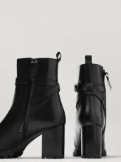 MASSIMO DUTTI Botine Tacon Hebilla Piso - Img 3