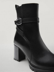 MASSIMO DUTTI Botine Tacon Hebilla Piso - Img 4