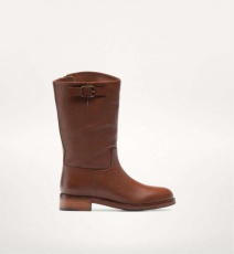 MASSIMO DUTTI Bota Biker Media Cana Cuero