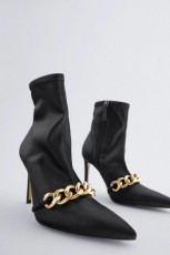 Zara Ankle Boots With Chain - Img 5