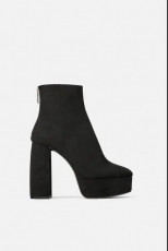 Zara Platform Heels Botin Zip - Img 1