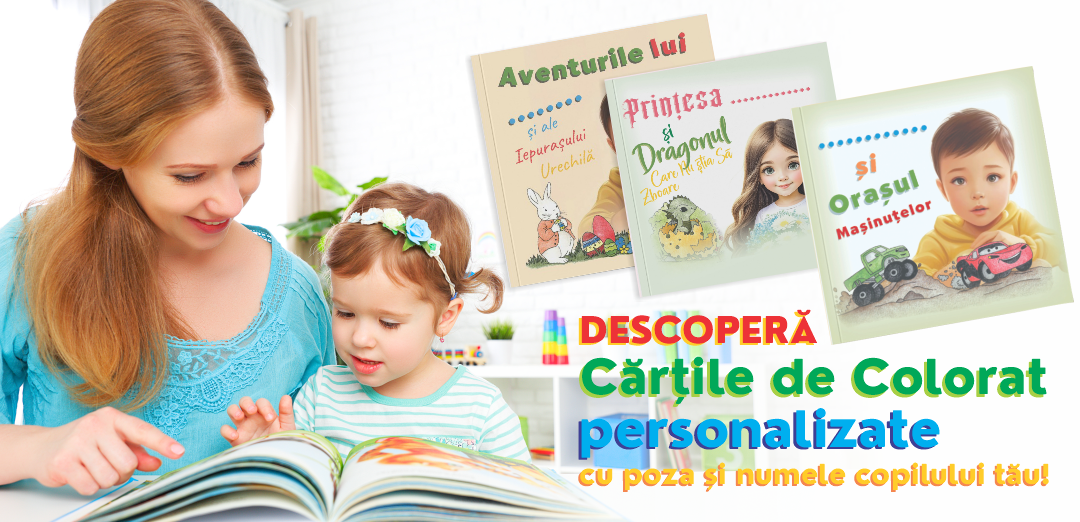 carti de colorat personalizate
