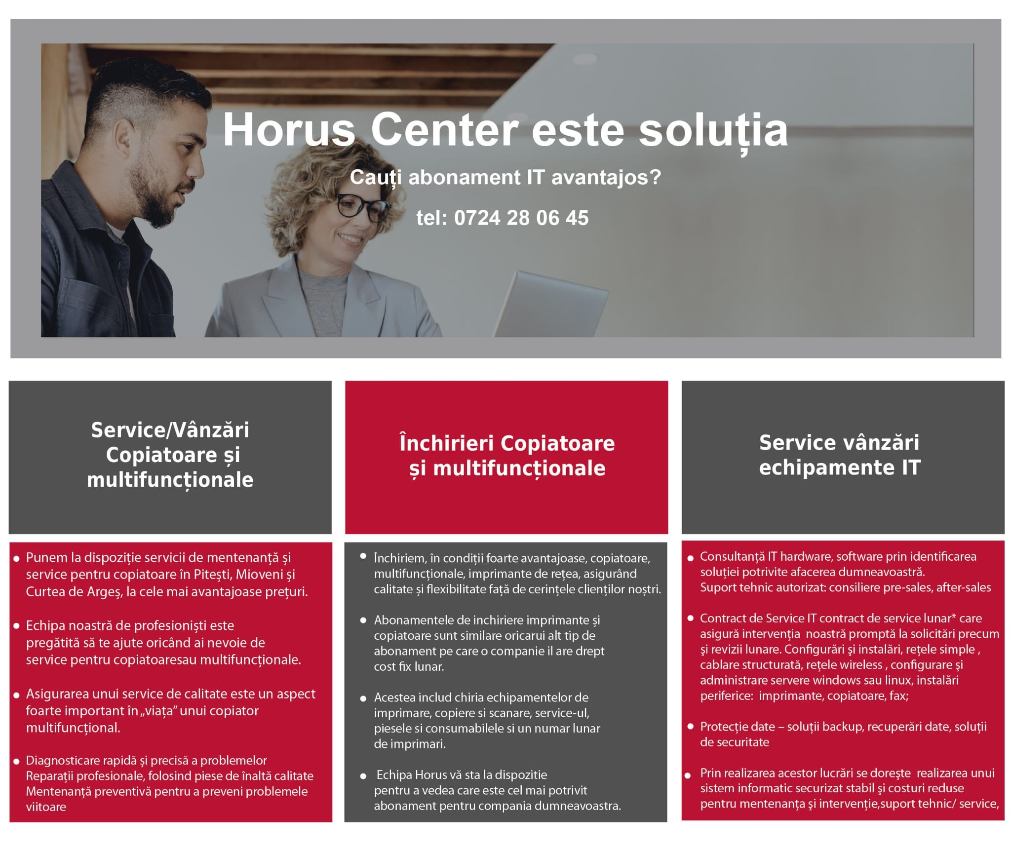 Servcii IT Horus Center