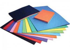 Carton color, hârtie creponată și glasată