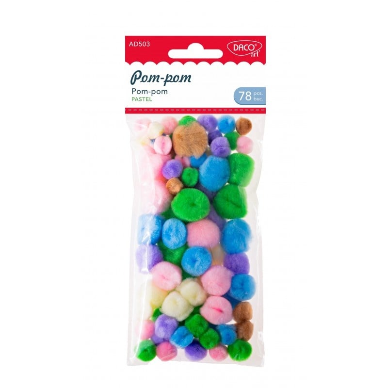 Accesorii Craft - Pom Pom Pastel Daco