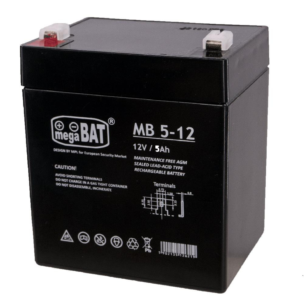 ACUMULATOR VRLA AGM 5Ah 12V MB5-12