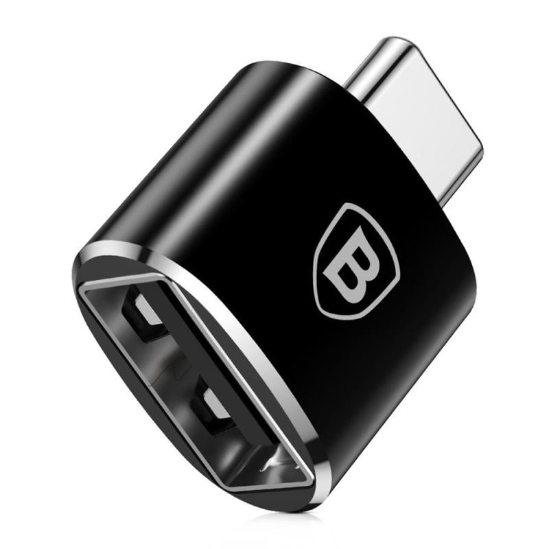 Adaptor Baseus Mini OTG CATOTG-01, negru - 3 | YEO